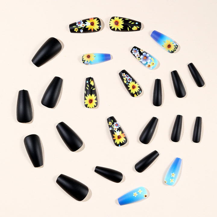 Decorative Floral Stiletto Nail Art Extensions Kalsten 1789713455