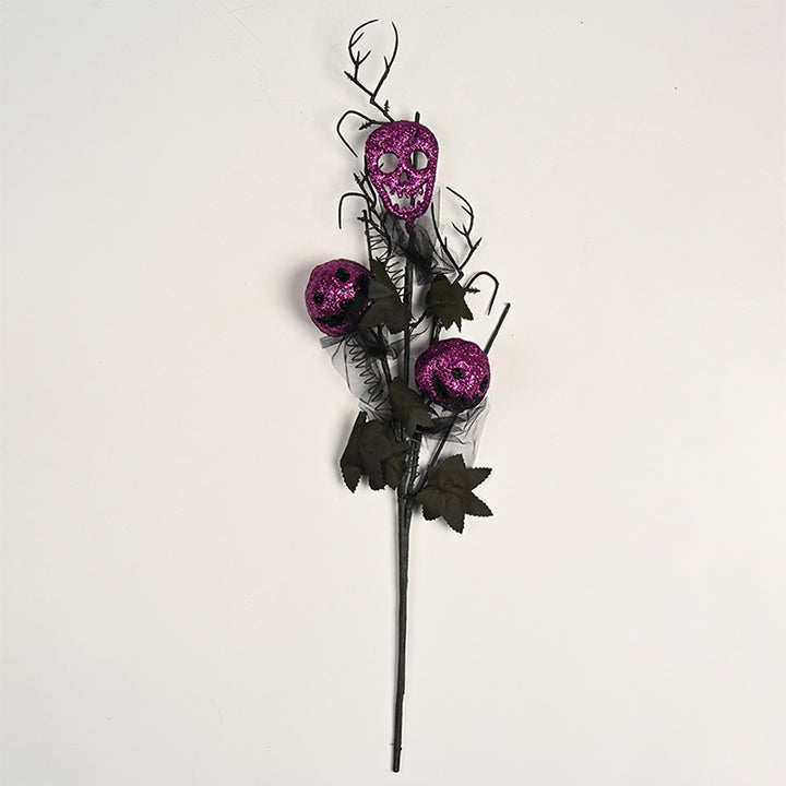 Creepy Halloween decoration with eyes and glitter