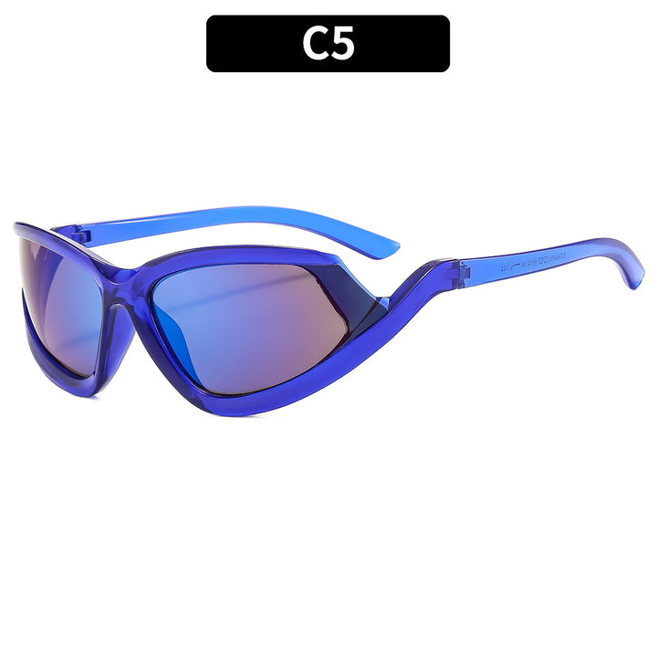 Sporty Cat-Eye Sunglasses