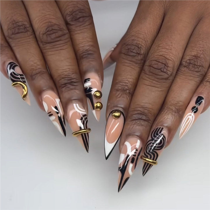 Artistic Stiletto Press-On Nail Enhancements Kalsten