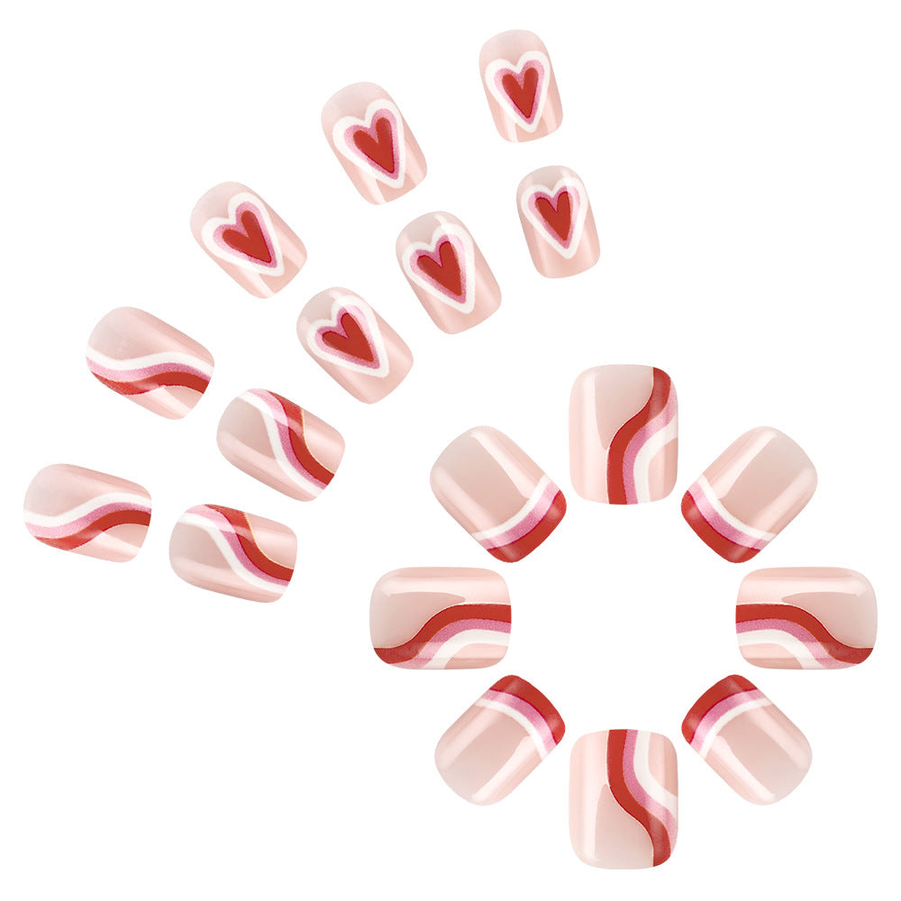 Artistic Heart Accent Nail Art Set Kalsten