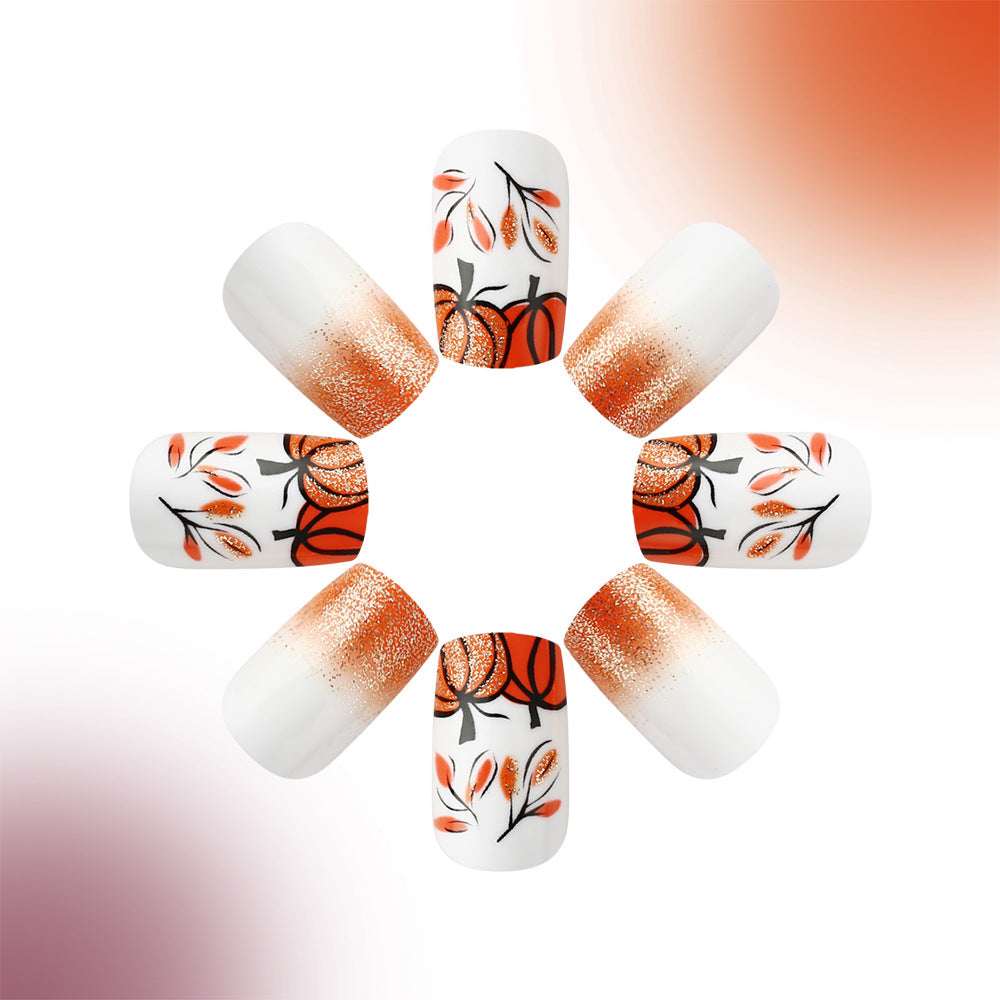 Autumn-Themed Decorative Press-On Nails Kalsten 1787543168