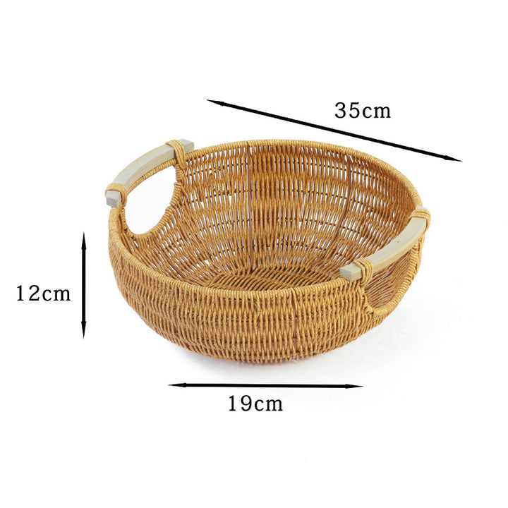 Round Decorative Woven Basket Kalsten