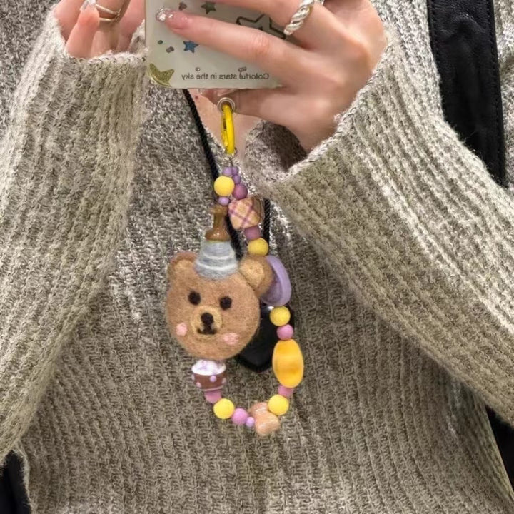 Whimsical Bear-Themed Keychain Kalsten