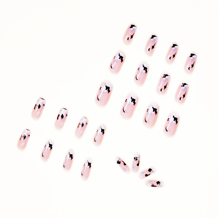 Artificial nail art with modern color pattern Kalsten