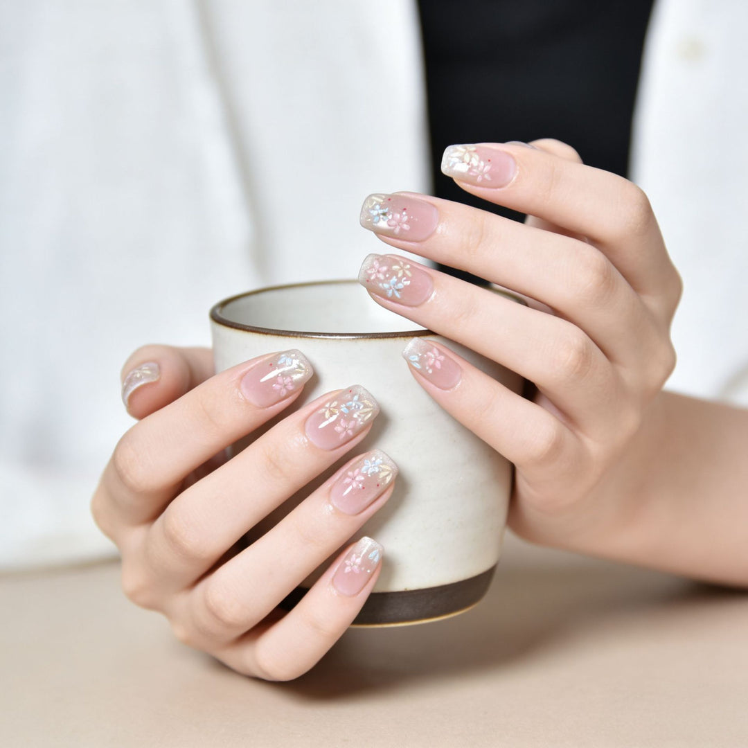 Floral Art Press-On Nail Extensions Kalsten