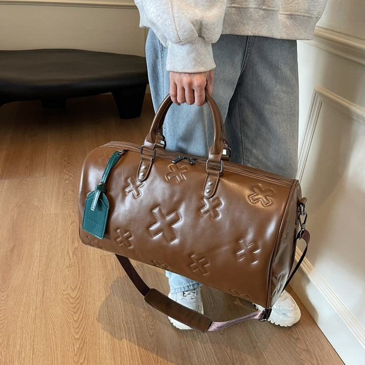 Durable Leather Weekend Duffel Bag Kalsten