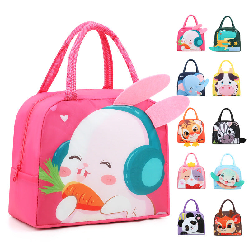 Fun Cartoon Bunny-Themed Insulated Lunch Bag Kalsten