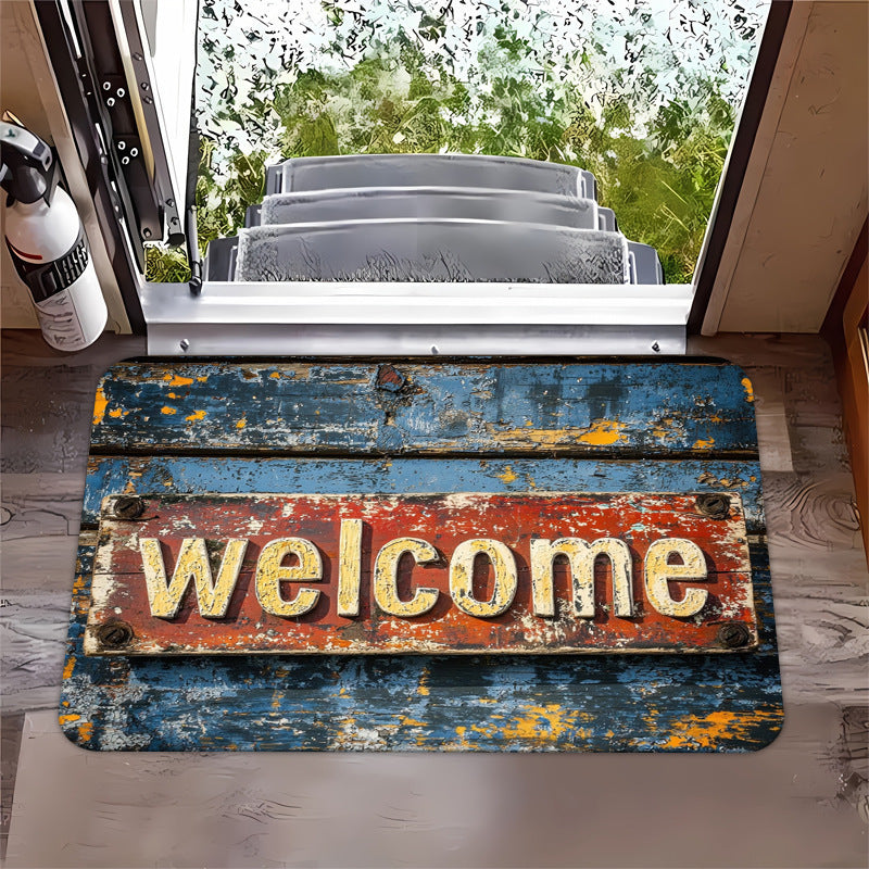 Rustic Welcome Mat