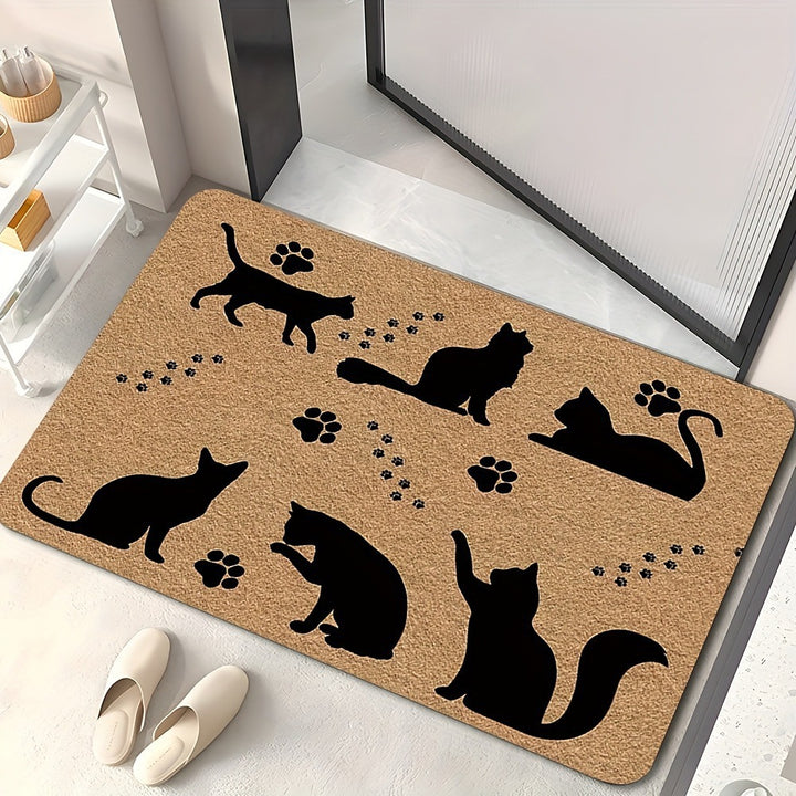 Soft Plush Cat Paw Bath Mat