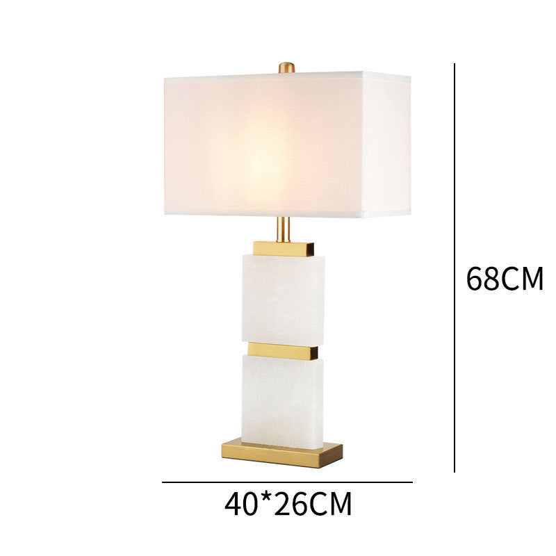 Modern Decorative Table Lamp with Marble Base and Elegant Shade