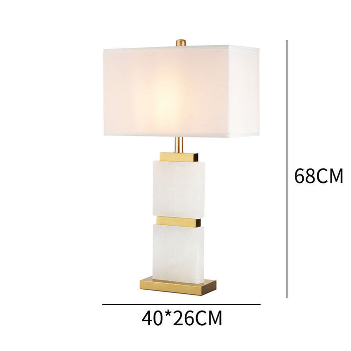 Modern Decorative Table Lamp with Marble Base and Elegant Shade