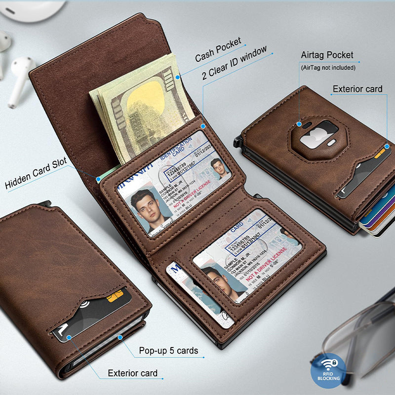 Multifunctional Leather RFID Wallet Kalsten