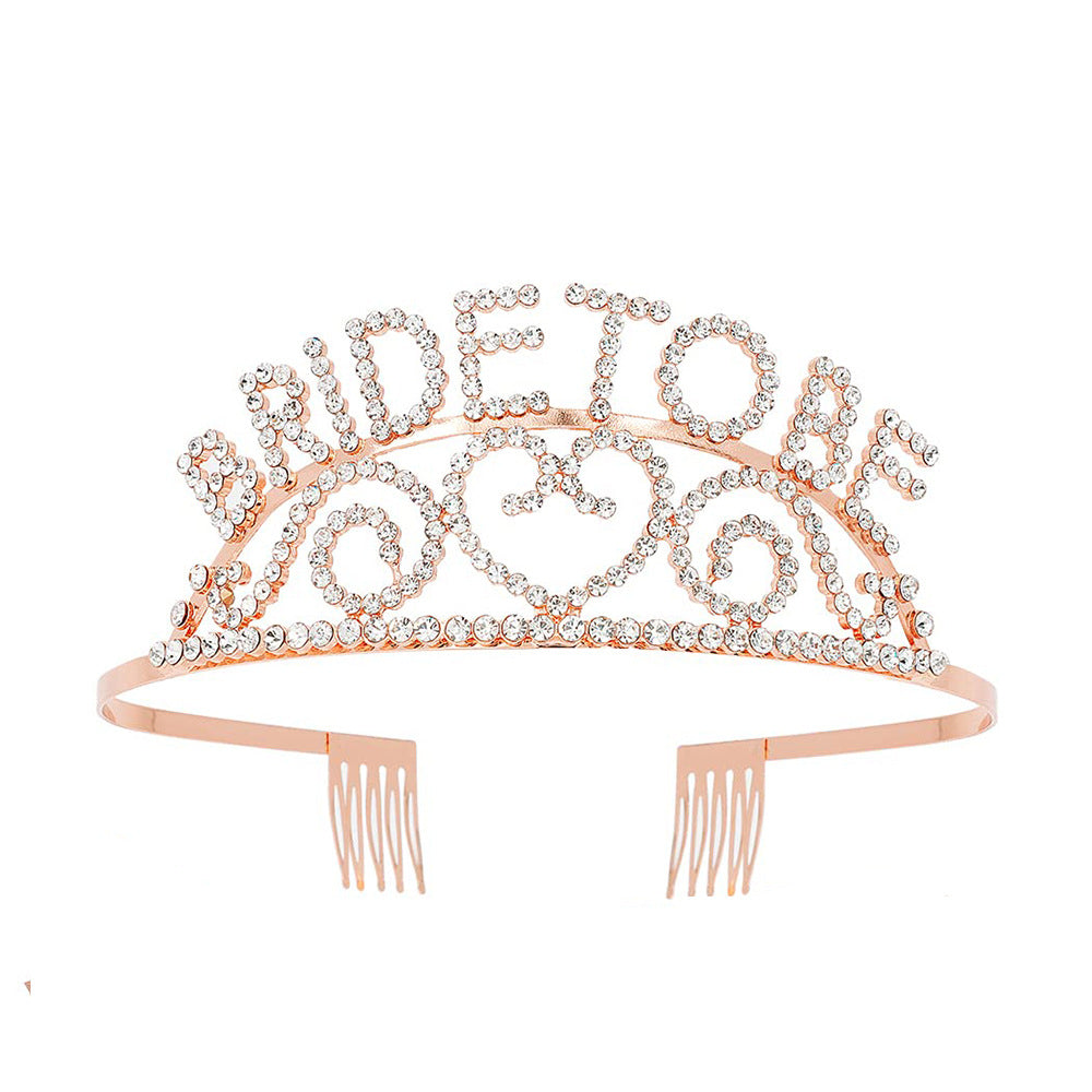 Women's Glittering Tiara with Heart Motifs Kalsten