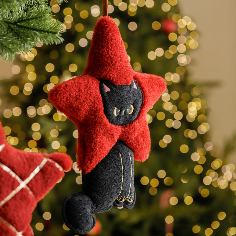 Plush Hanging Decoration Cat in Star Costume with Hanging Loop Kalsten