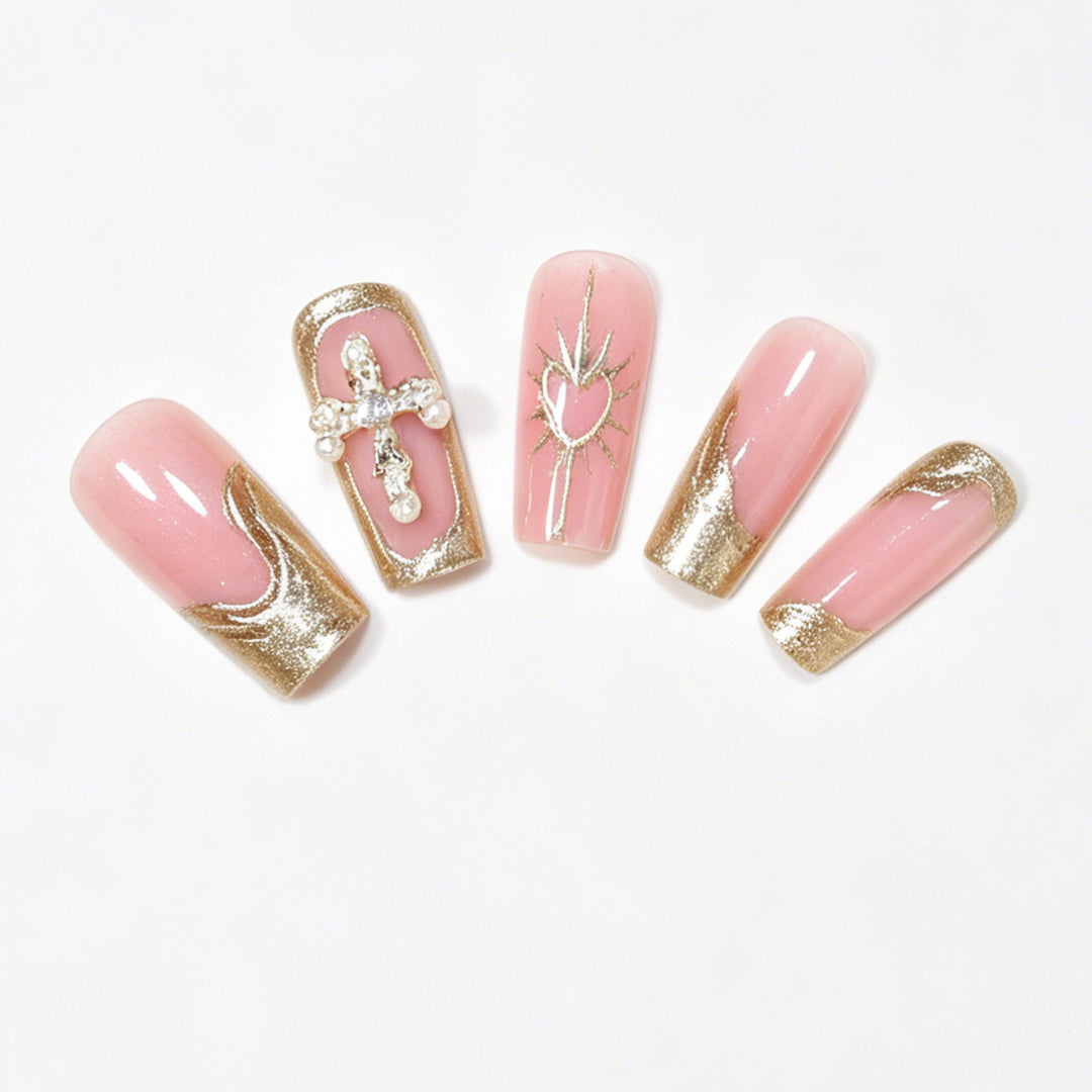 Decorative Long Acrylic Nail Tips Kalsten