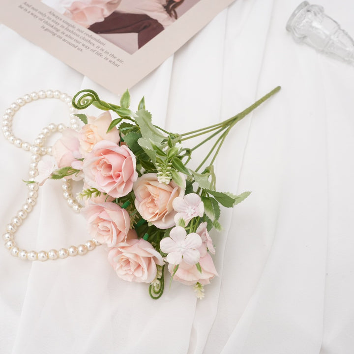 Realistic Faux Flower Bouquet