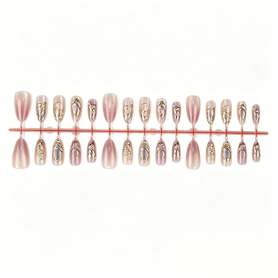 Glamorous artificial nails with noble accents Kalsten