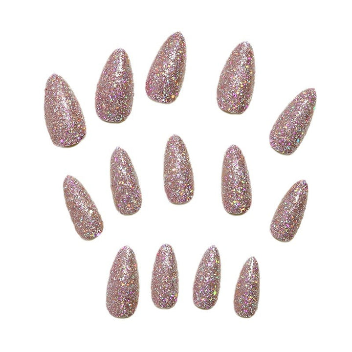 Glamorous Glitter Press-On Nail Set Kalsten