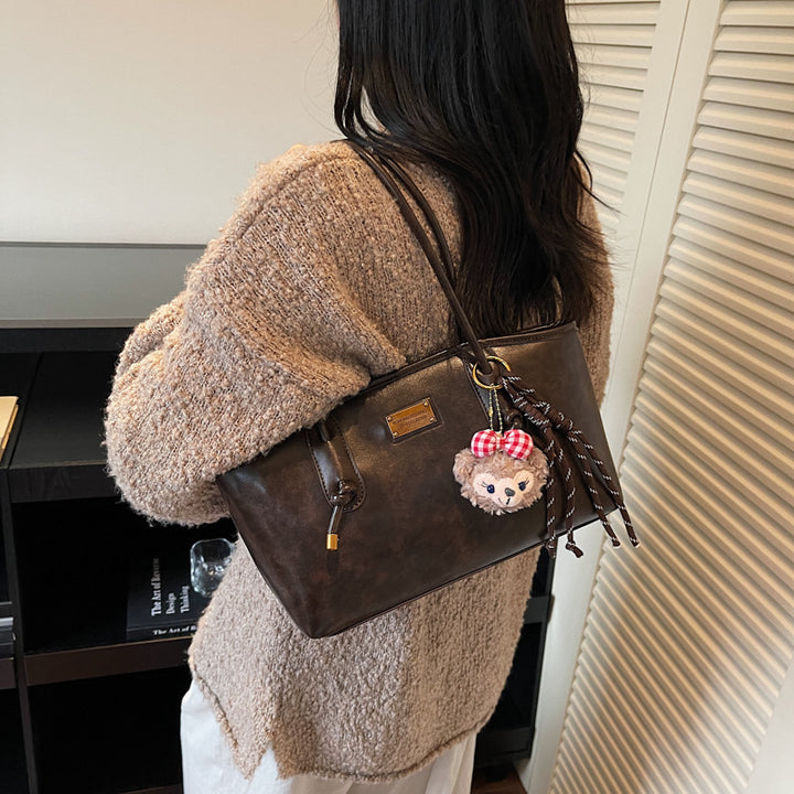 Elegant Structured Leather Tote Kalsten