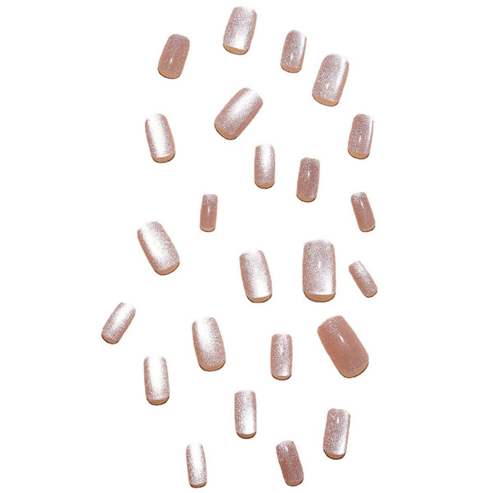 Glamorous artificial nail set with glitter and ombre effect Kalsten