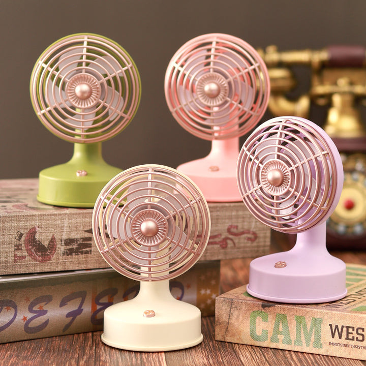 Unisex nan compact portable USB rechargeable mini desk fan with adjustable tilt Kalsten