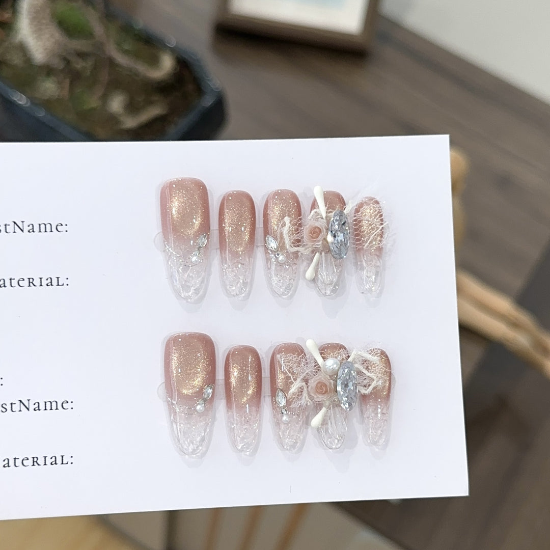 Decorative Press-On Nail Art Set 1790730501