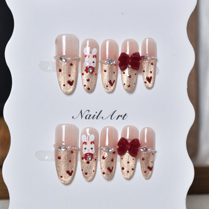 Decorative Animal Print Press-On Nail Set Kalsten