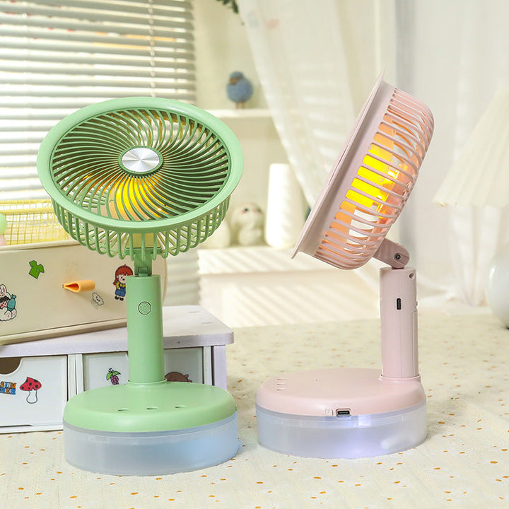 Women's Mini Table Fan with LED Lighting Kalsten