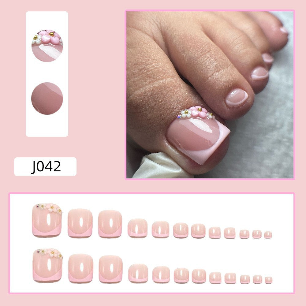 Nail art set with floral 3D design Kalsten