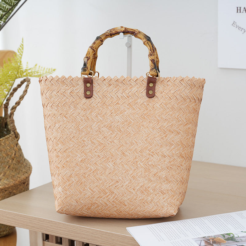 Handbag Made of Woven Bast Kalsten