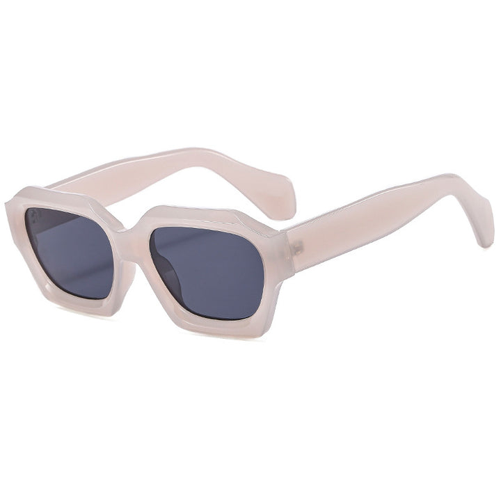 Women's designer sunglasses with distinctive geometric frame and polarized lenses Kalsten