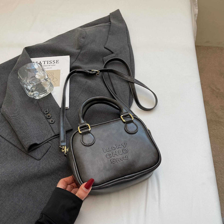 Sleek Structured Mini Shoulder Bag Kalsten