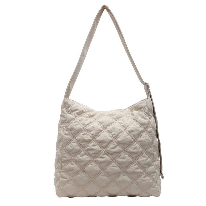 Quilted Soft Fabric Shoulder Bag Kalsten