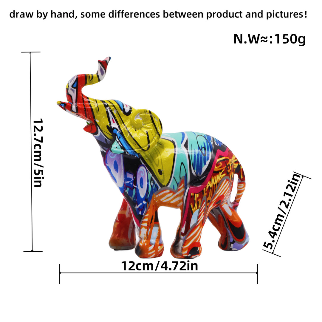Artistically designed elephant figure Kalsten