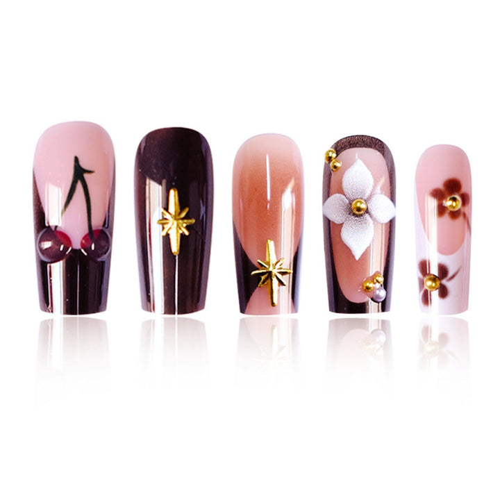 Artistic Long Press-On Nail Art Kalsten