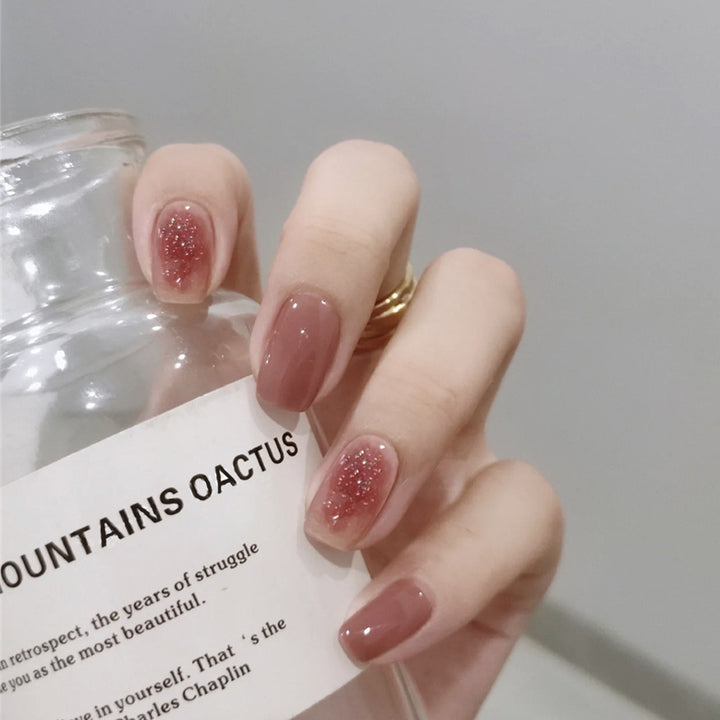 Elegant Sparkling Press-On Nail Set