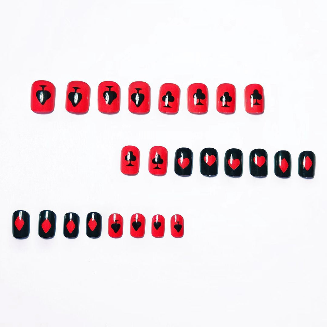 Creative Playing Card Nail Design Set Kalsten