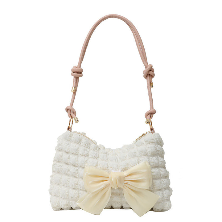 WoBow-Embellished Textured Handbag Kalsten