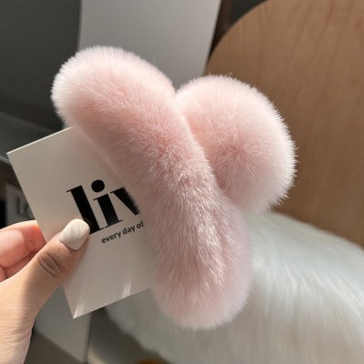 Plush Faux Fur Hair Claw Clip Kalsten