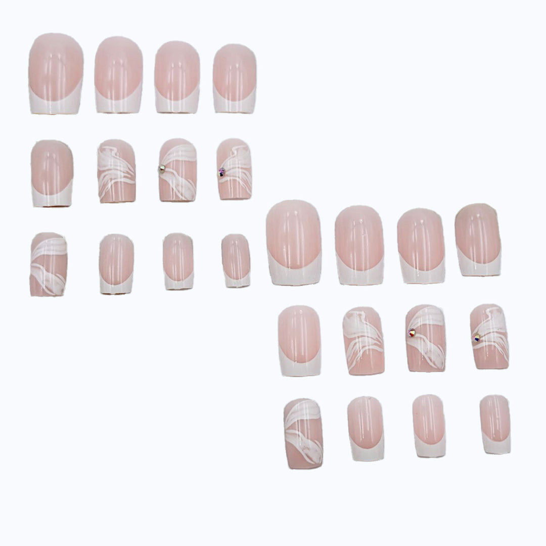 Artistic French Tip Nail Art Set