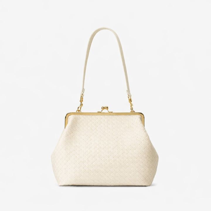 Elegant Glossy Crocodile-Effect Handbag