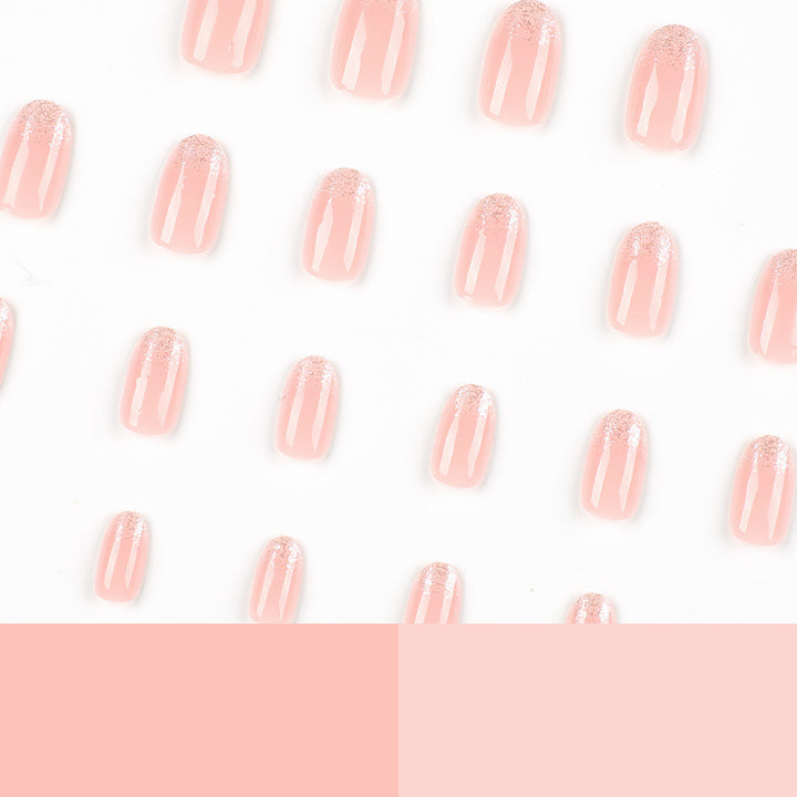 Elegant artificial nails with glitter detail Kalsten