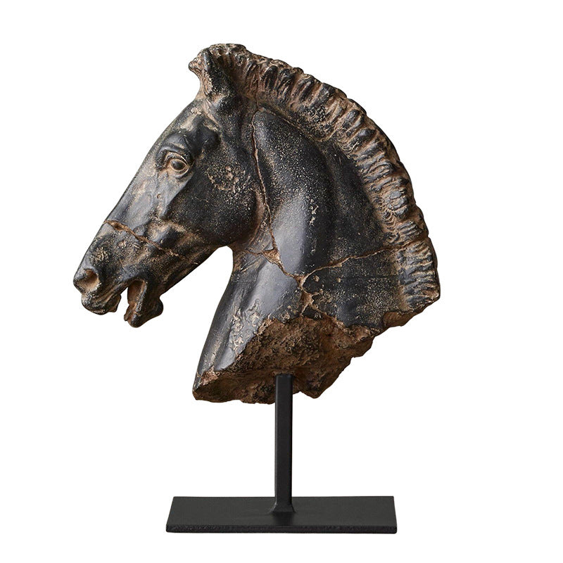 Sculptural Horse Head Decoration