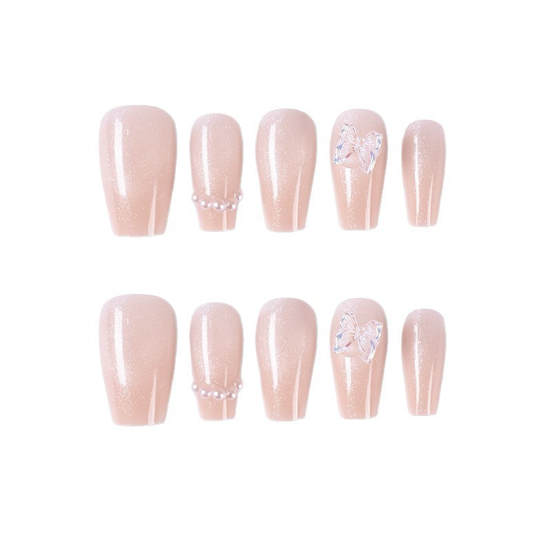 Artistic Character-Embossed Press-On Nail Set Kalsten