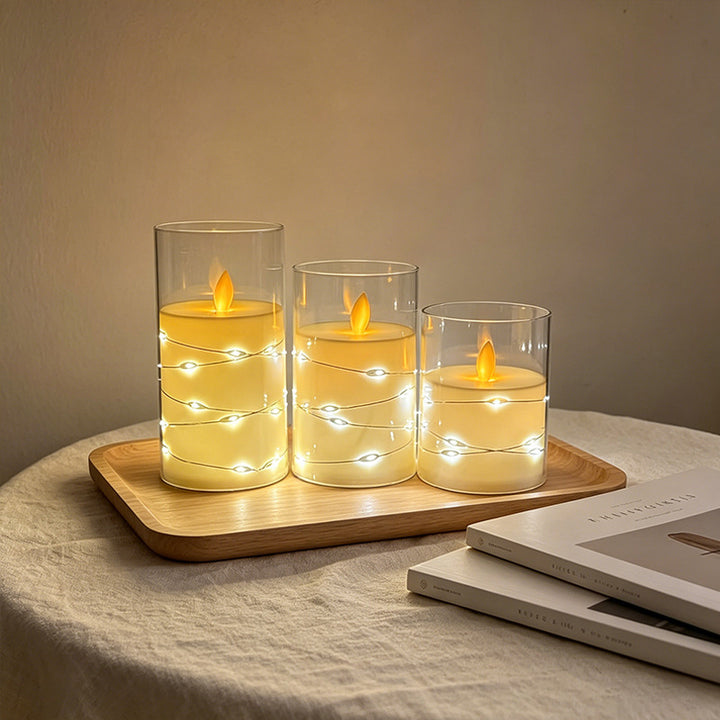 LED Scented Candle with Flame Effect Kalsten