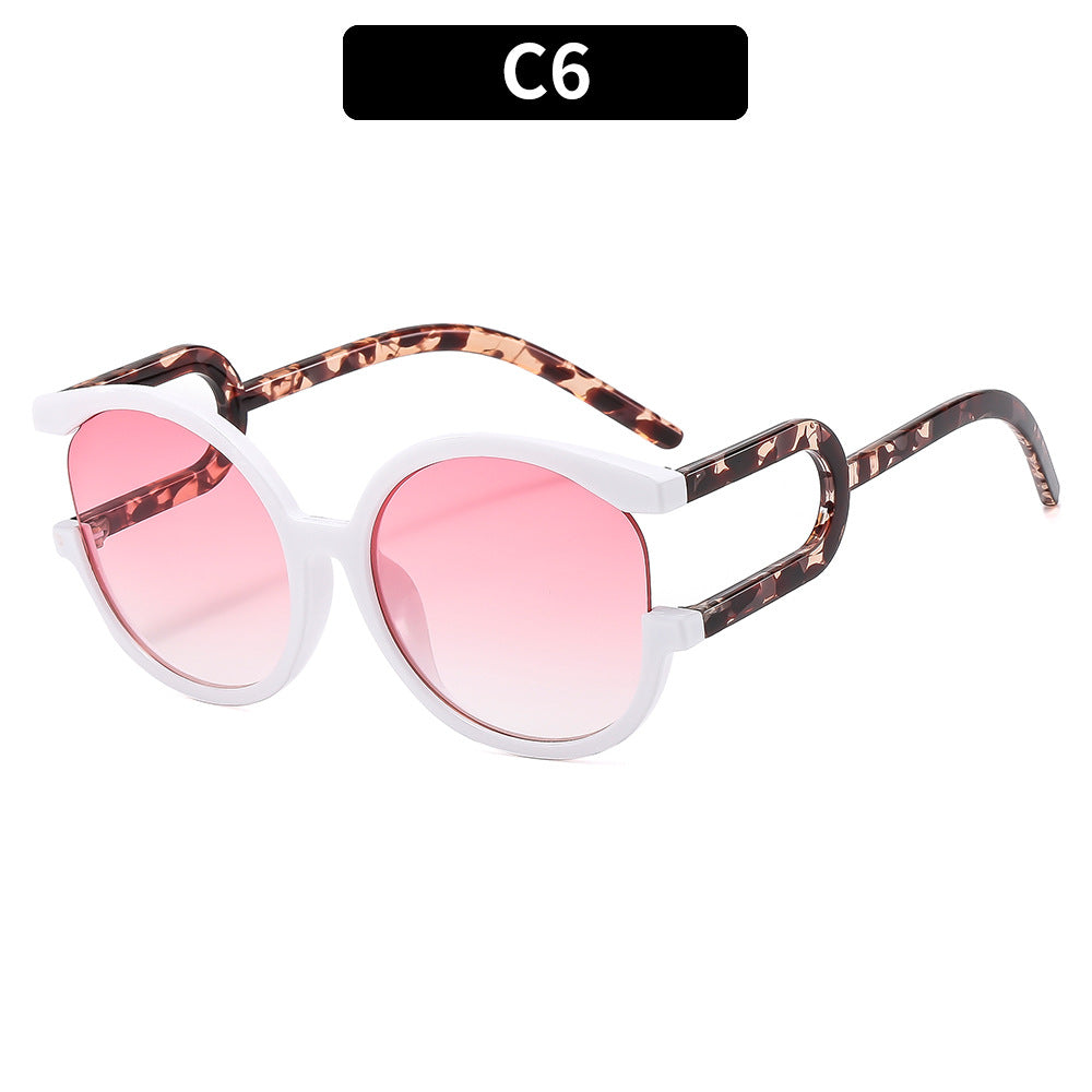 Classic Style Stylish Oversized Round Sunglasses