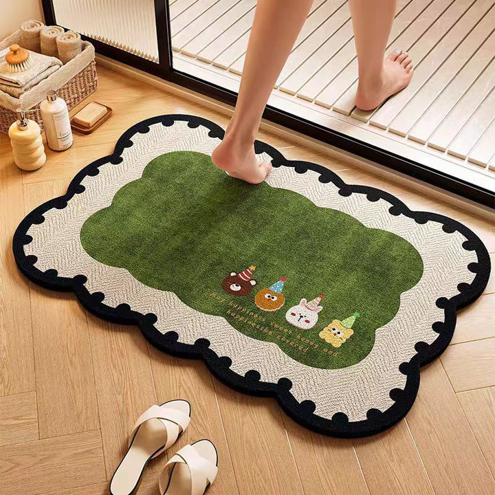 Playful Animal-Themed Bath Mat