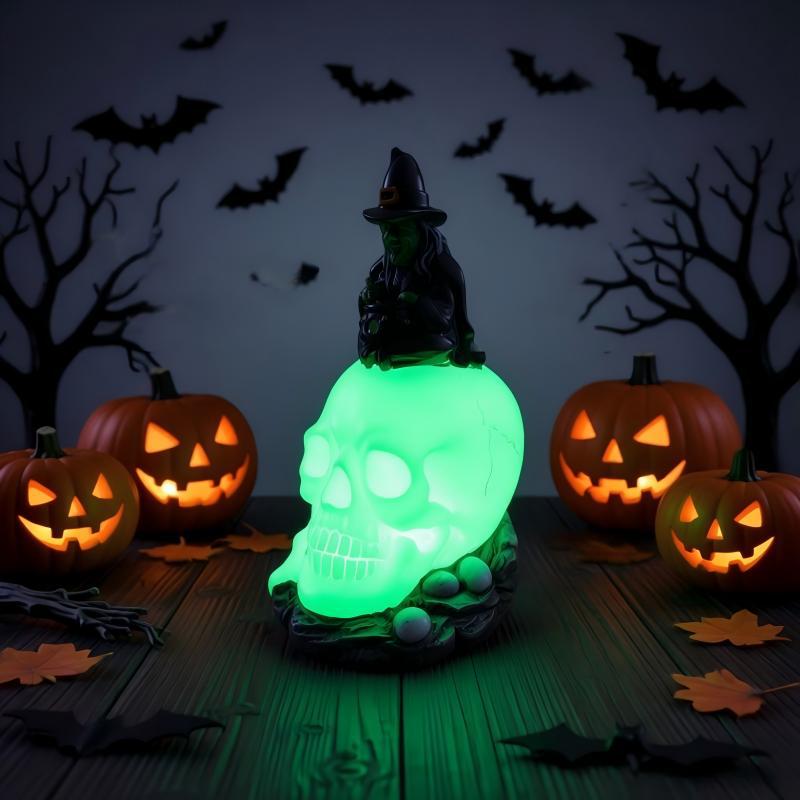 Creepy Witch Head Statue Kalsten