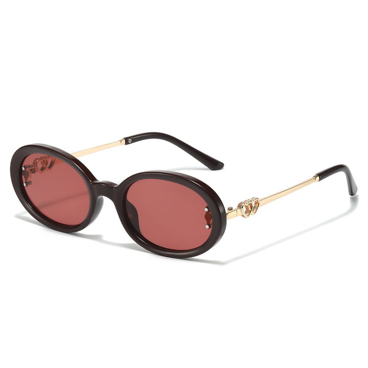 Elegant Shield Sunglasses with Decorative Metal Accents Kalsten